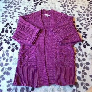 New York & Company Marl Sweater Cardigan
